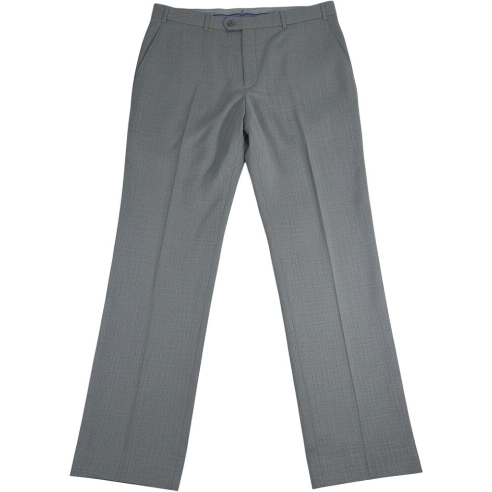 Ballin Comfort-EZE Mens 40 Gray Super 120's Wool Dress Pants Made in Canada